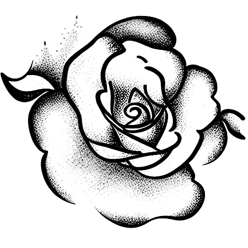 fineline flower bouquet with carnation, violet and larkspur tattoo design idea