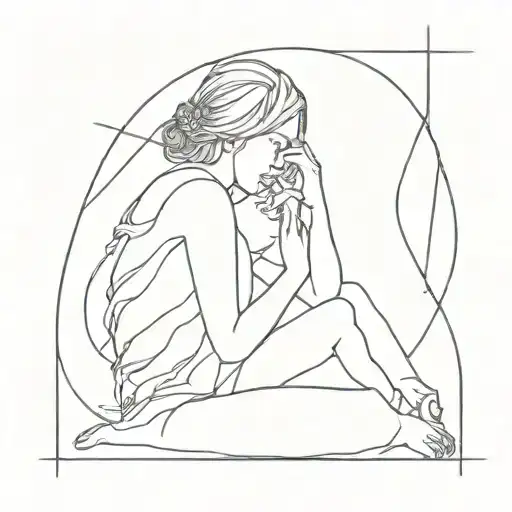 anxiety tattoo design idea