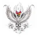 Phoenix tattoo design idea
