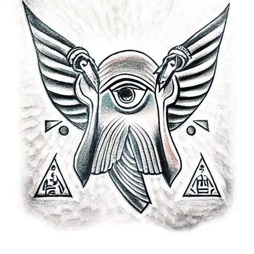 Egyptian god Thoth tattoo design idea