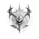 the elder scrolls Skyrim Logo Dragon tattoo design idea