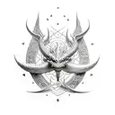 the elder scrolls Skyrim Logo Dragon tattoo design idea