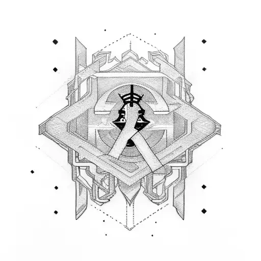 K J S initials morse code tattoo design idea