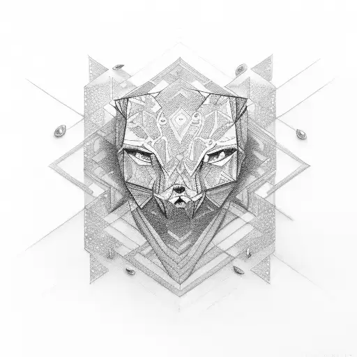 Diamond tattoo design idea