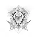 Diamond tattoo design idea