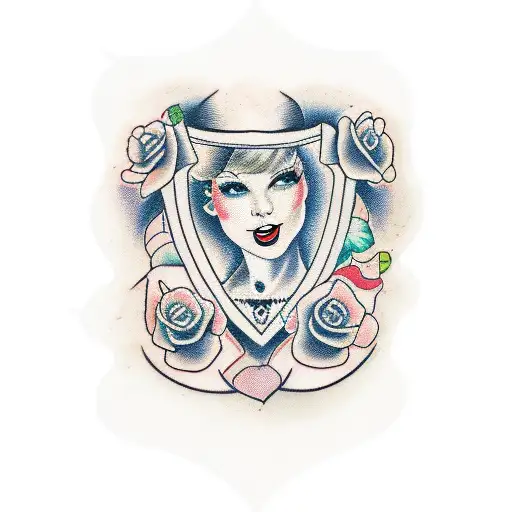 Taylor Swift lyrics tattoo design idea