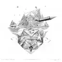 Diamond tattoo design idea