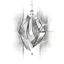 Diamond tattoo design idea