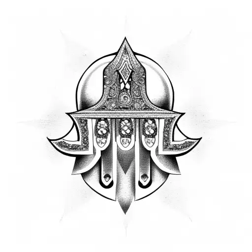 Hamsa Symbol tattoo design idea
