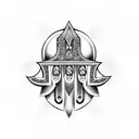 Hamsa Symbol tattoo design idea