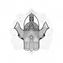 Hamsa Symbol tattoo design idea