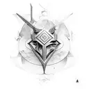 annubis dios egipcio tattoo design idea
