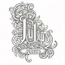 Julius  name tattoo tattoo design idea