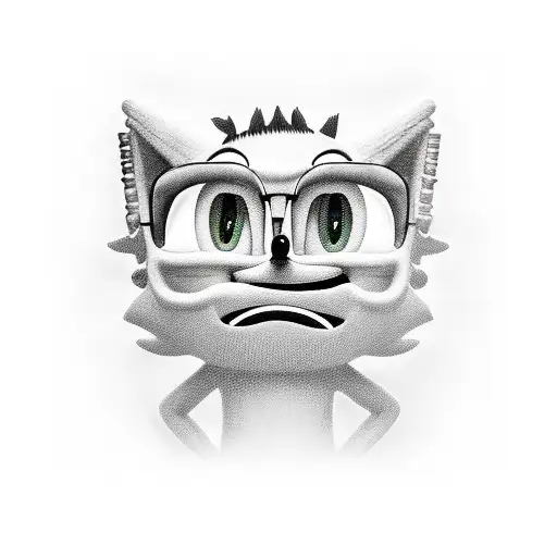 full sleeve, oshi, sonic, peanut, needles, pins, chili pepper, smiley tattoo design idea