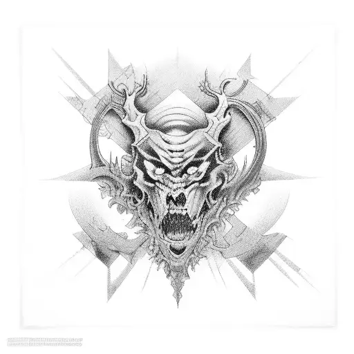 the old world fades as the modern world begins tattoo design idea