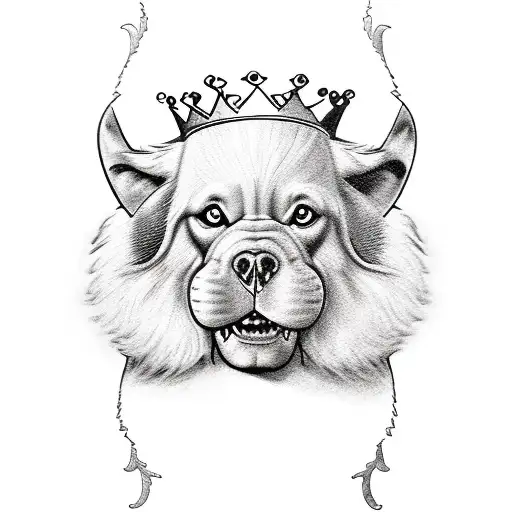 king louie with a piece of pizza tattoo design idea