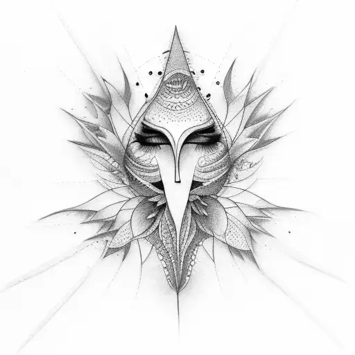 vulva tattoo design idea