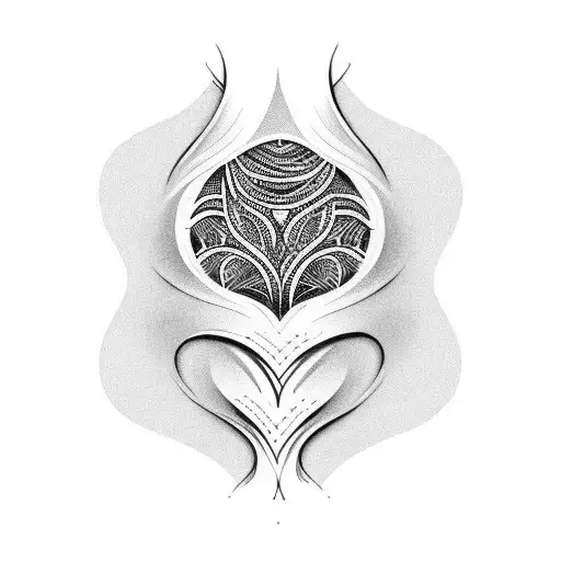 vulva tattoo design idea
