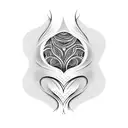 vulva tattoo design idea