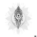 vulva tattoo design idea