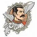 Freddie mercury from Break Free music video outfit tattoo design idea