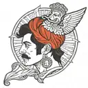 Freddie mercury from Break Free music video outfit tattoo design idea