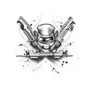 sawed off shotgun  tattoo design idea