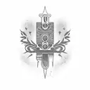 sawed off shotgun  tattoo design idea