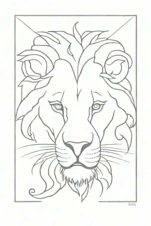 lion of judah tattoo design idea