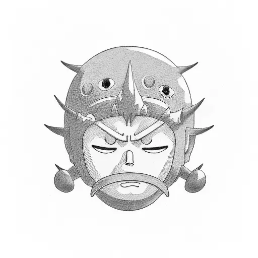 studio ghibli turnip head tattoo design idea