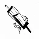 wine tattoo design idea