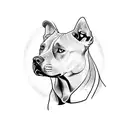 pitbull tattoo design idea