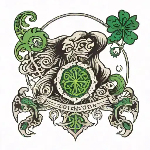 boston Irish  tattoo design idea