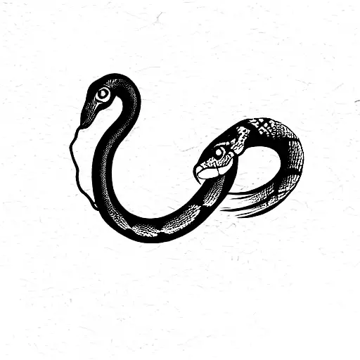 metro the game with snake contained tattoo design idea