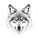 4 wolves tattoo design idea