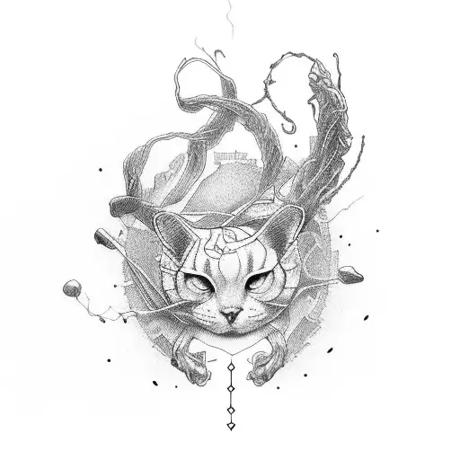 two hands attatched with red string of fate tattoo design idea