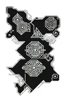simplified tramp stamp tattoo design idea
