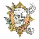 Create a tattoo image in honor of coloproctologist father who was born and died 17 tattoo design idea