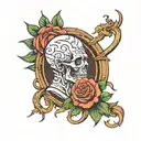 Create a tattoo image in honor of coloproctologist father who was born and died 17 tattoo design idea