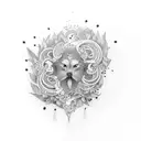 laurea rama con hojas tattoo design idea