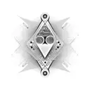 musical notes, sound waves, cdj, mixer, wings  tattoo design idea