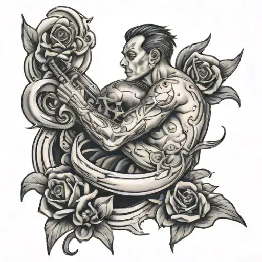 betrayed lied back stab wounds fighting tattoo design idea