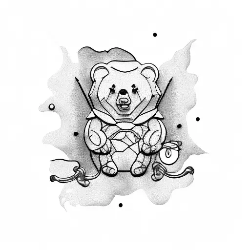 gummy bear  tattoo design idea
