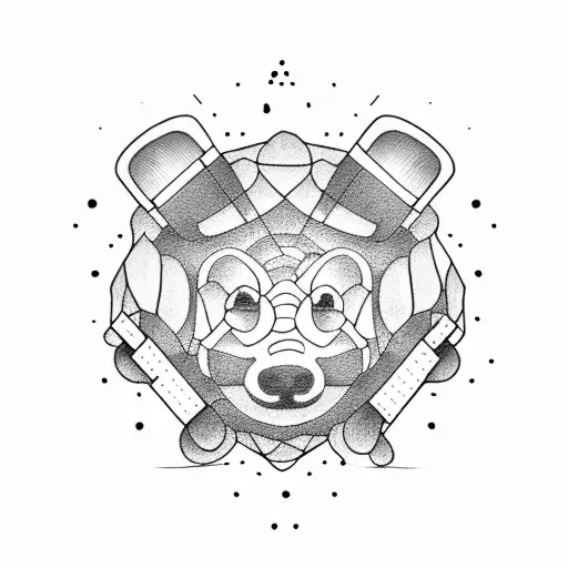 gummy bear  tattoo design idea