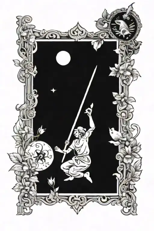The Fool Tarot Card tattoo design idea