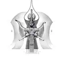 Seshat thoth ma'at tattoo design idea