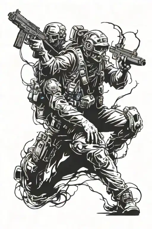 Call of Duty Zombies  tattoo design idea
