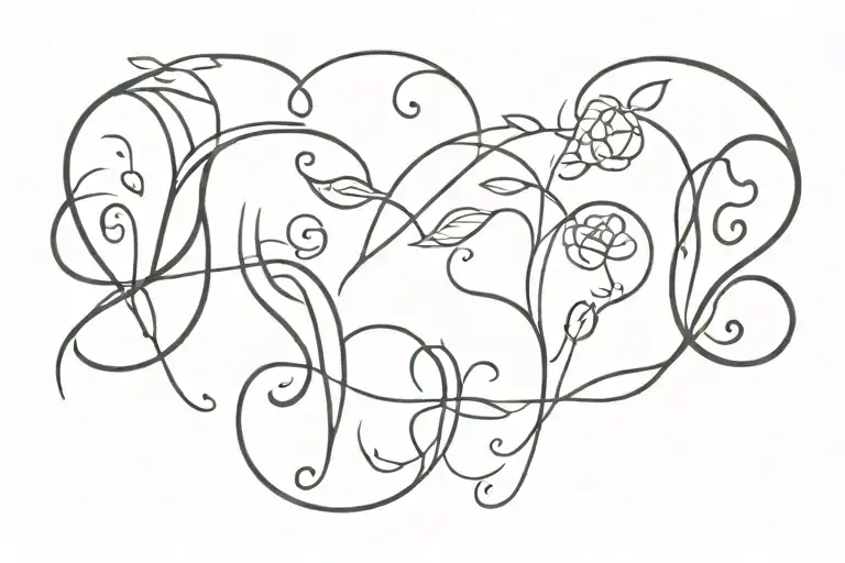 1969 1972 2004 2008 together tattoo design idea