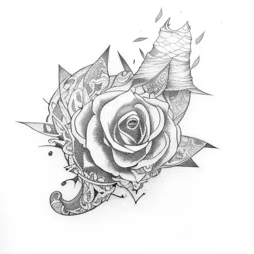 witchy, dark, fantasy, floral, sleeve tattoo design idea