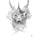 witchy, dark, fantasy, floral, sleeve tattoo design idea